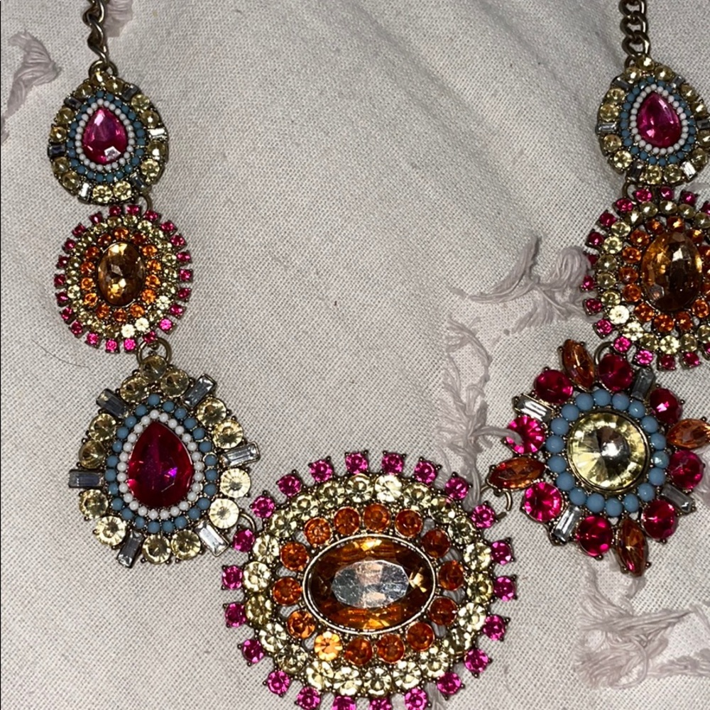 Colorful Statement Necklace - Picture 2 of 3